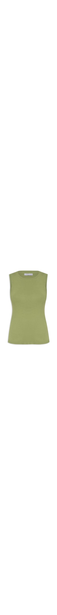 Regata Feminina Em Tricot - Verde