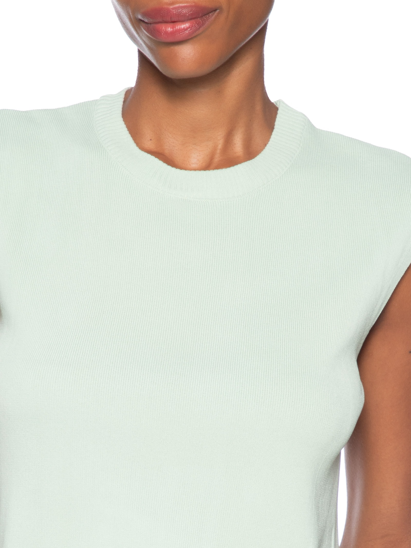 Regata Feminina Em Tricot Verde Market 33