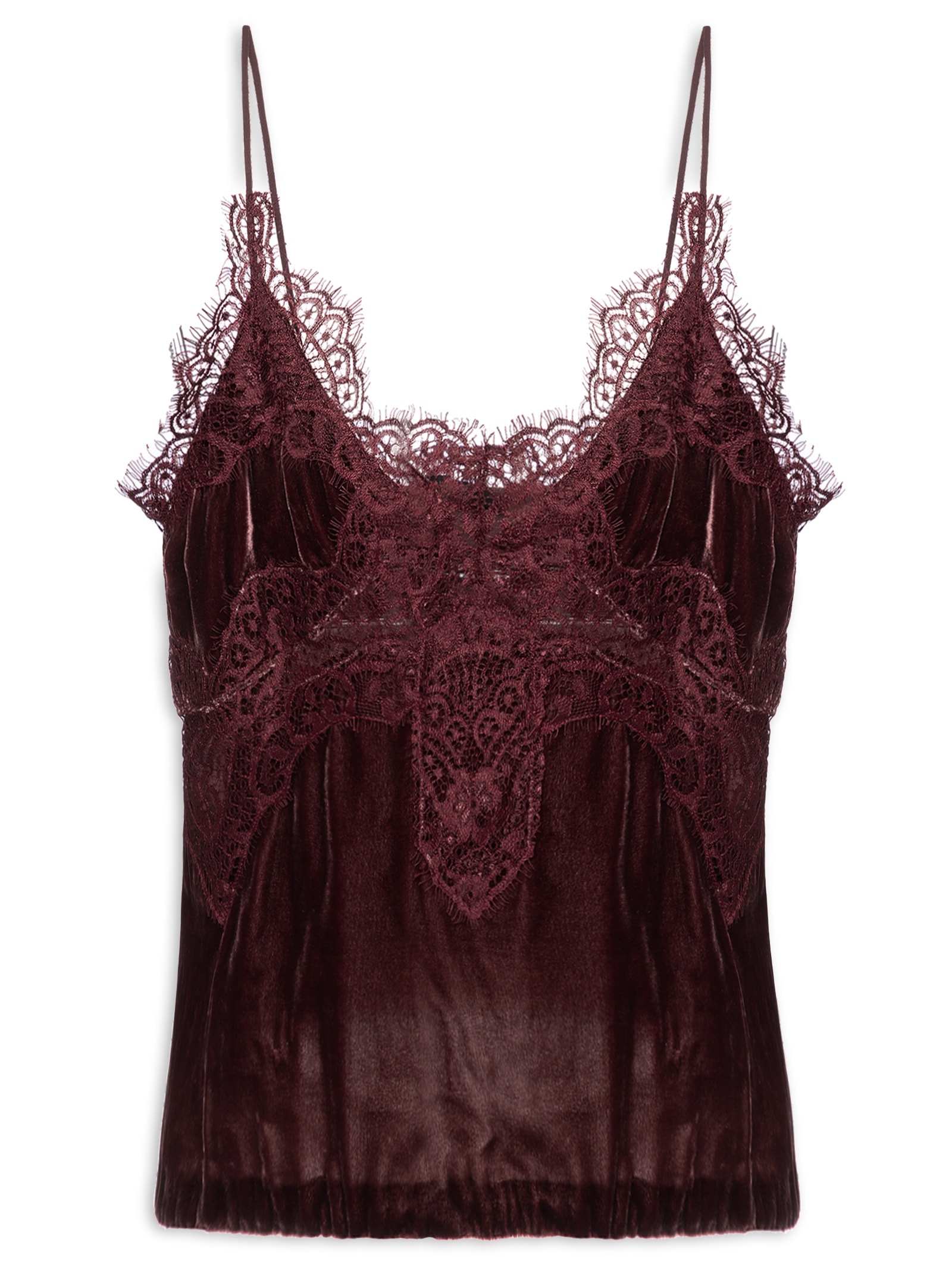 Regata Feminina Em Veludo Roxo Animale