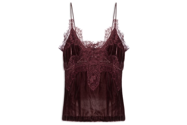 Regata Feminina Em Veludo - Roxo