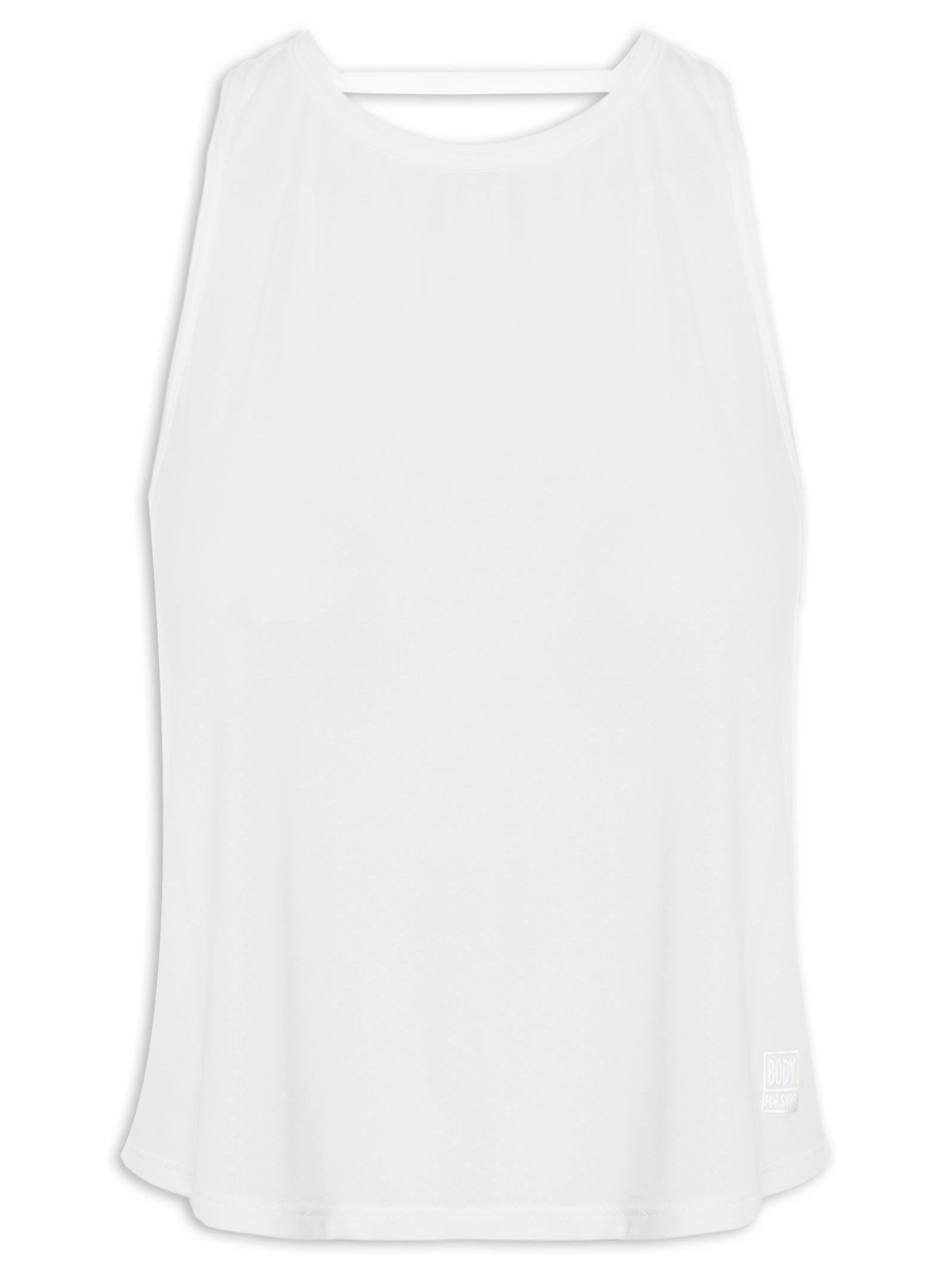 Regata Feminina Essencials Branco Body For Sure