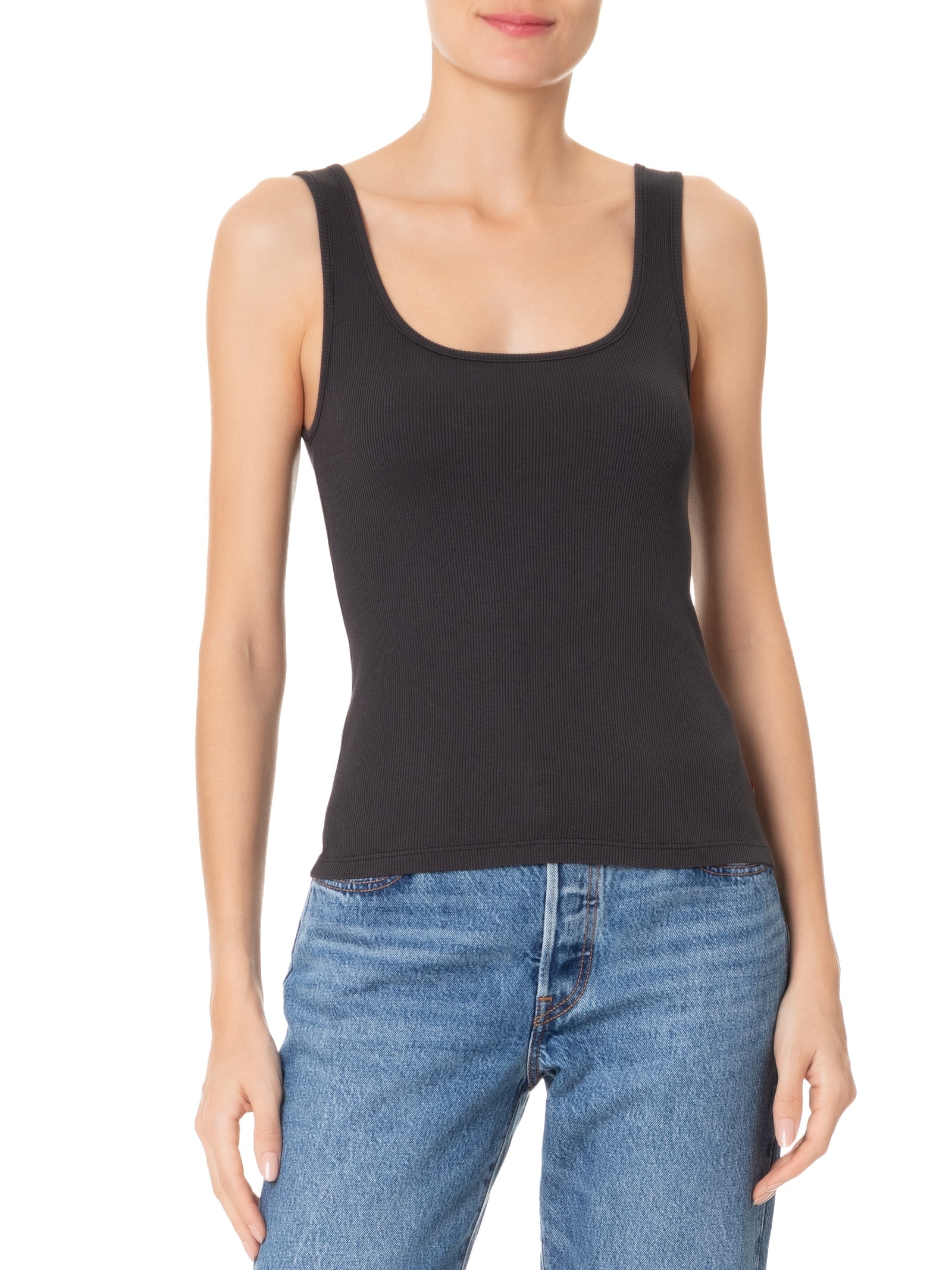 Regata Feminina Essential Rib Tank Preto Levi's
