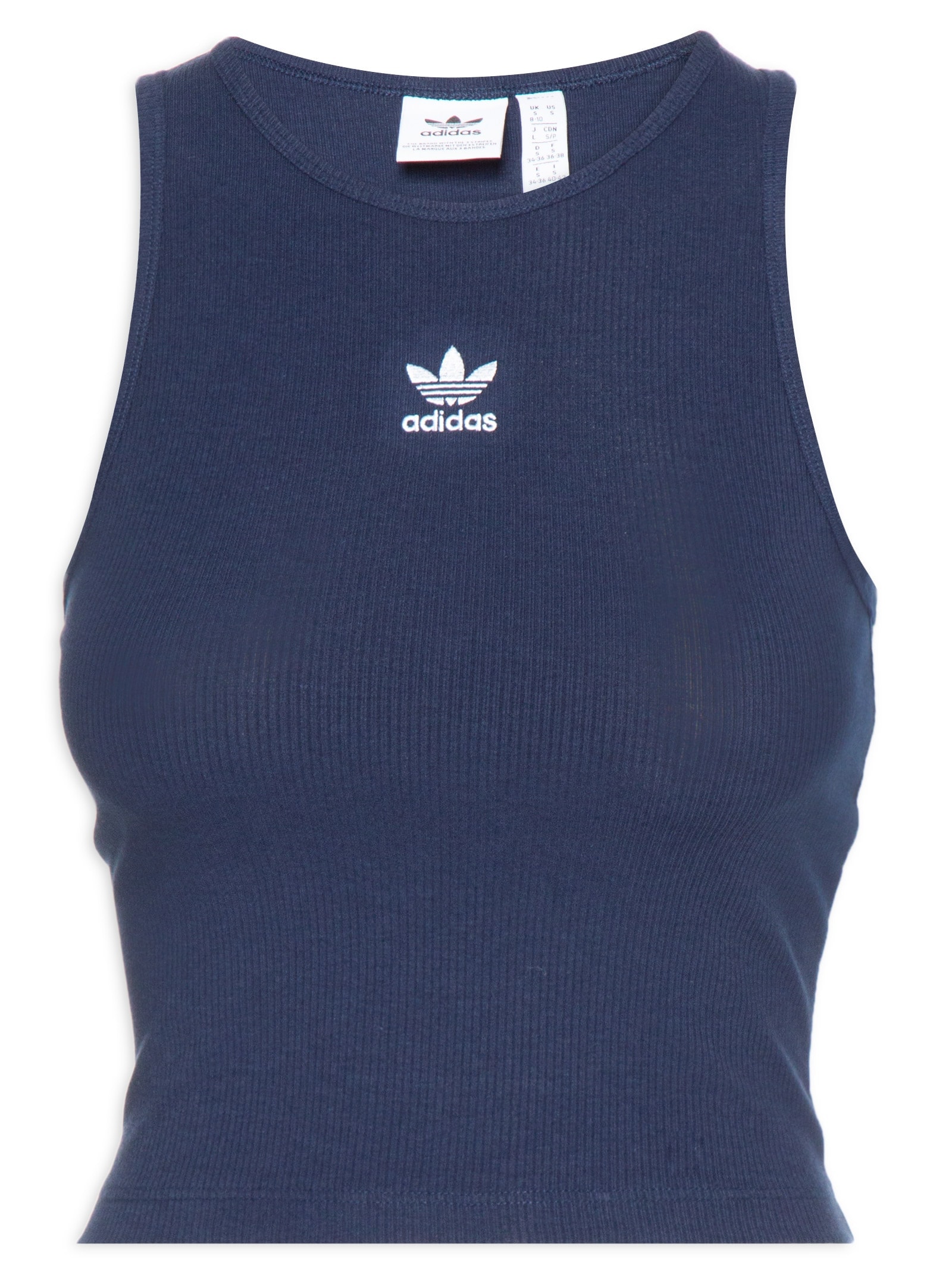Adidas Originals Regata Feminina Essentials Rib Azul