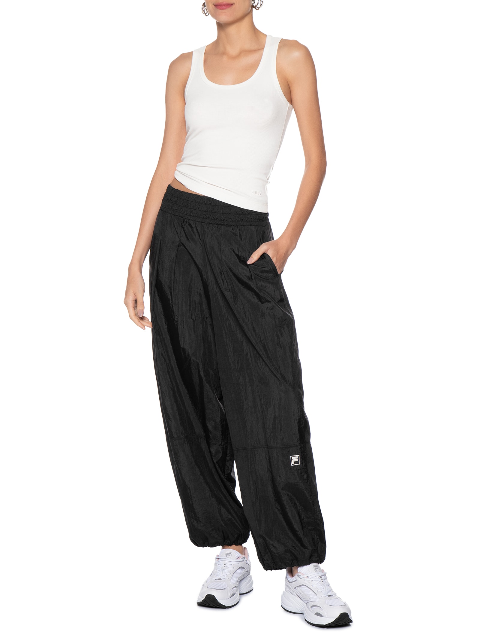 Regata Feminina Essentials Rib Branco Fila