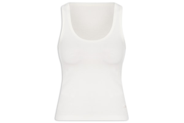 Regata Feminina Essentials Rib - Branco