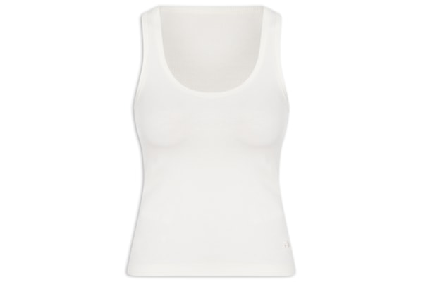 Regata Feminina Essentials Rib - Branco