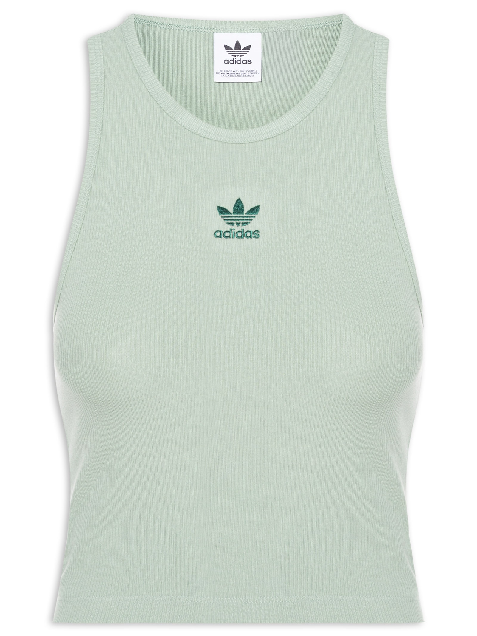 Regata Feminina Essentials Rib Verde Adidas Originals