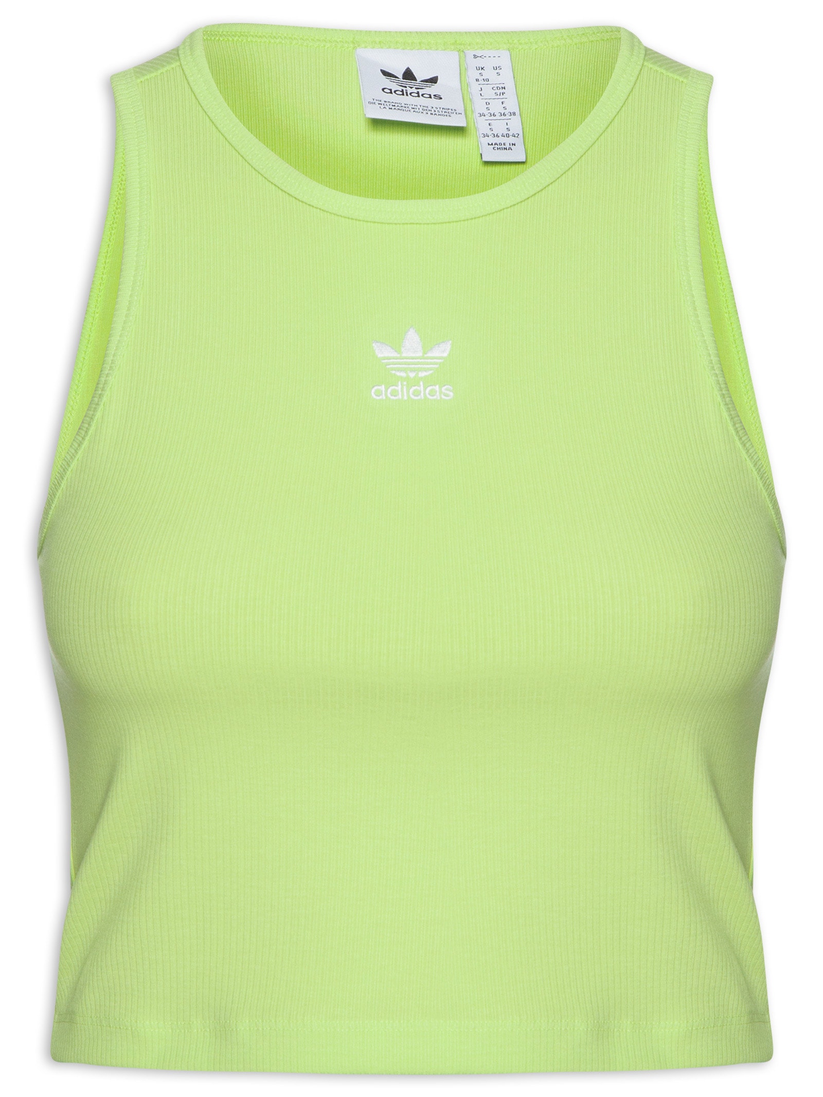 Regata Feminina Essentials Rib Verde Adidas Originals