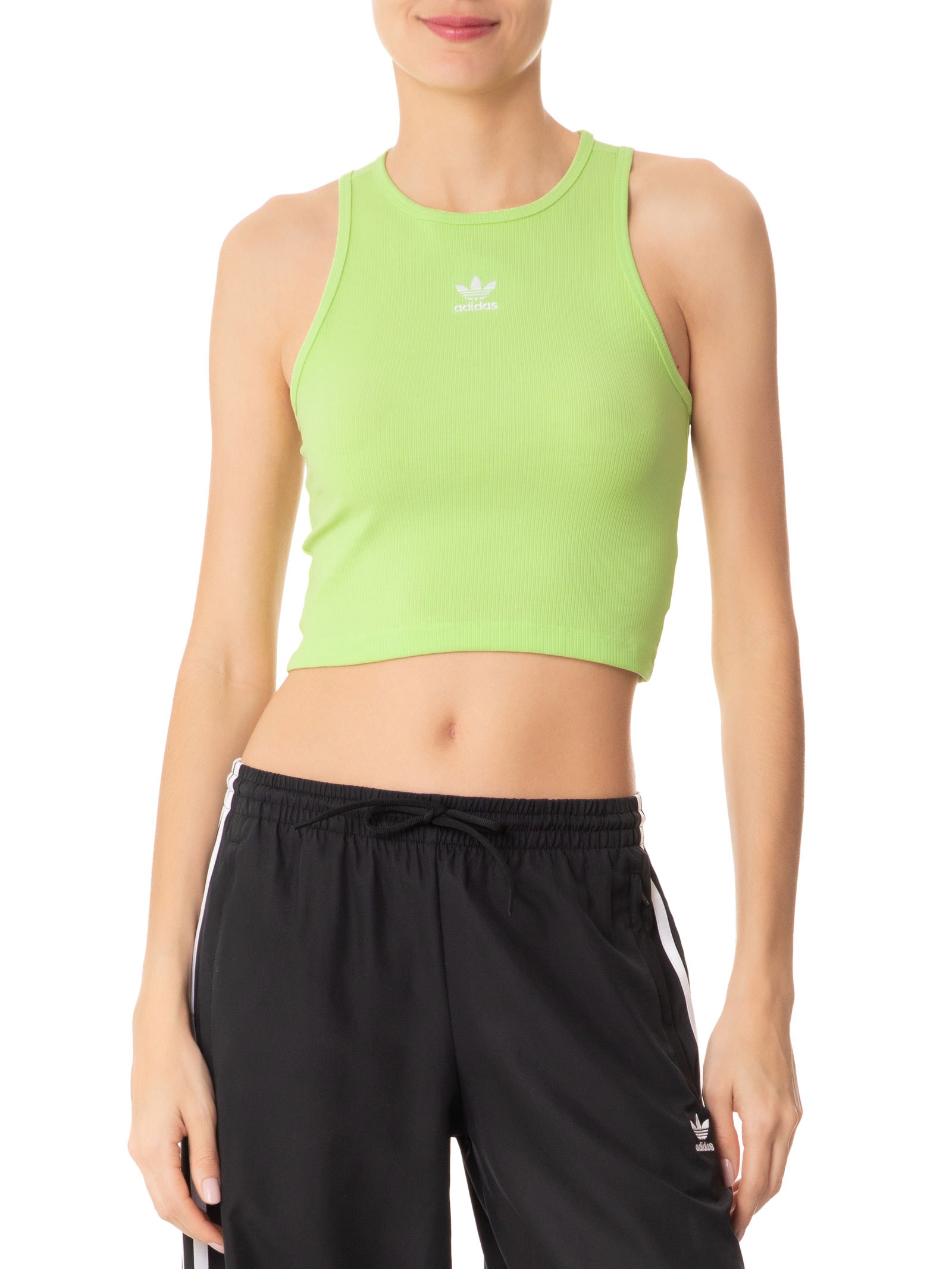 Regata Feminina Essentials Rib Verde Adidas Originals