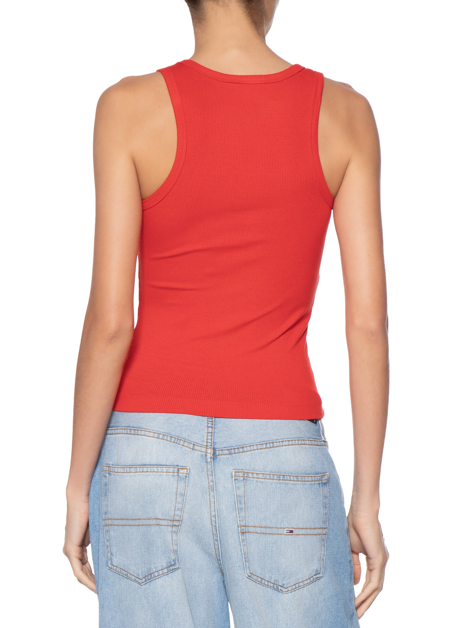 Regata Feminina Essentials Rib Vermelho Fila