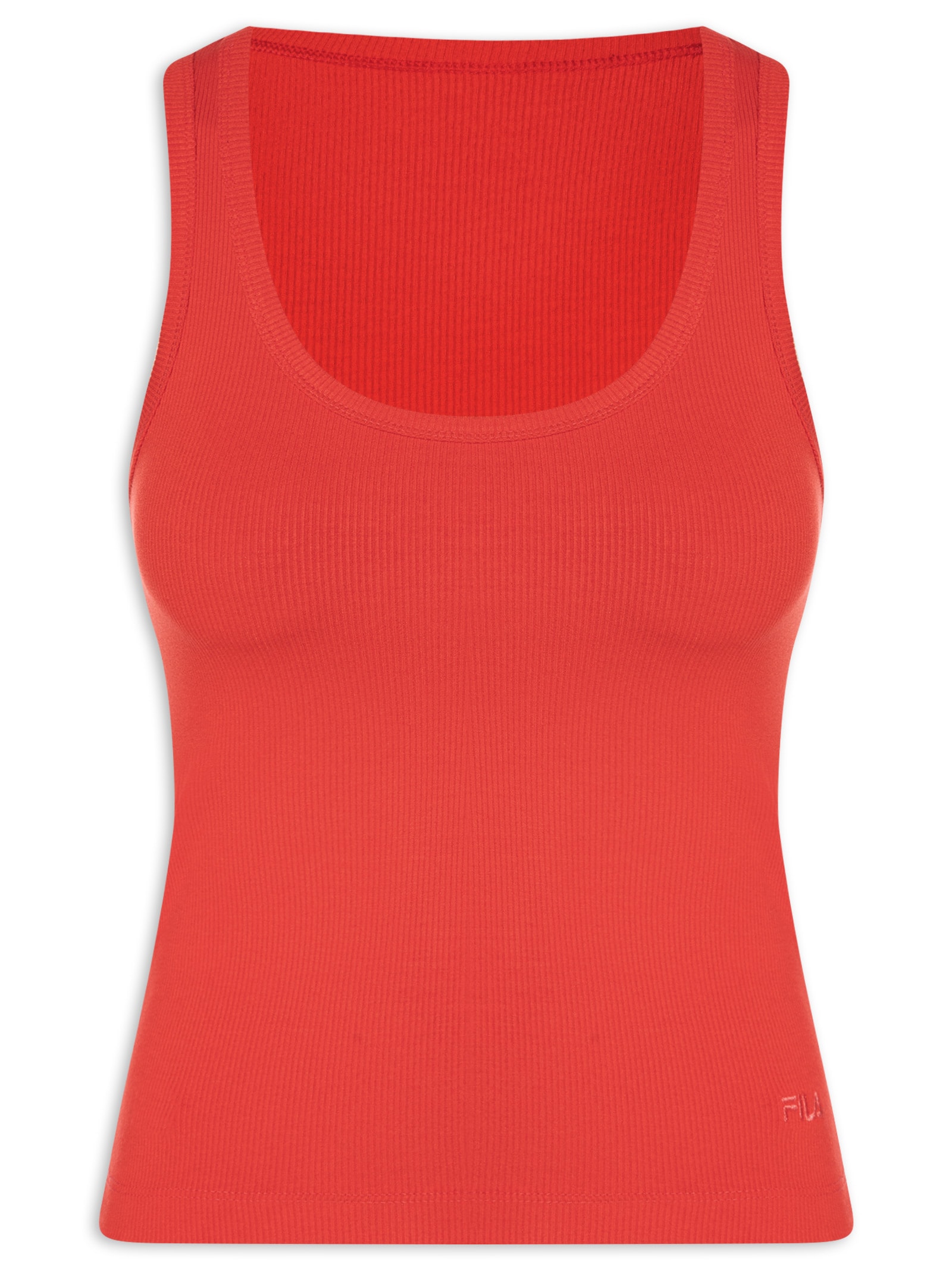 Regata Feminina Essentials Rib Vermelho Fila