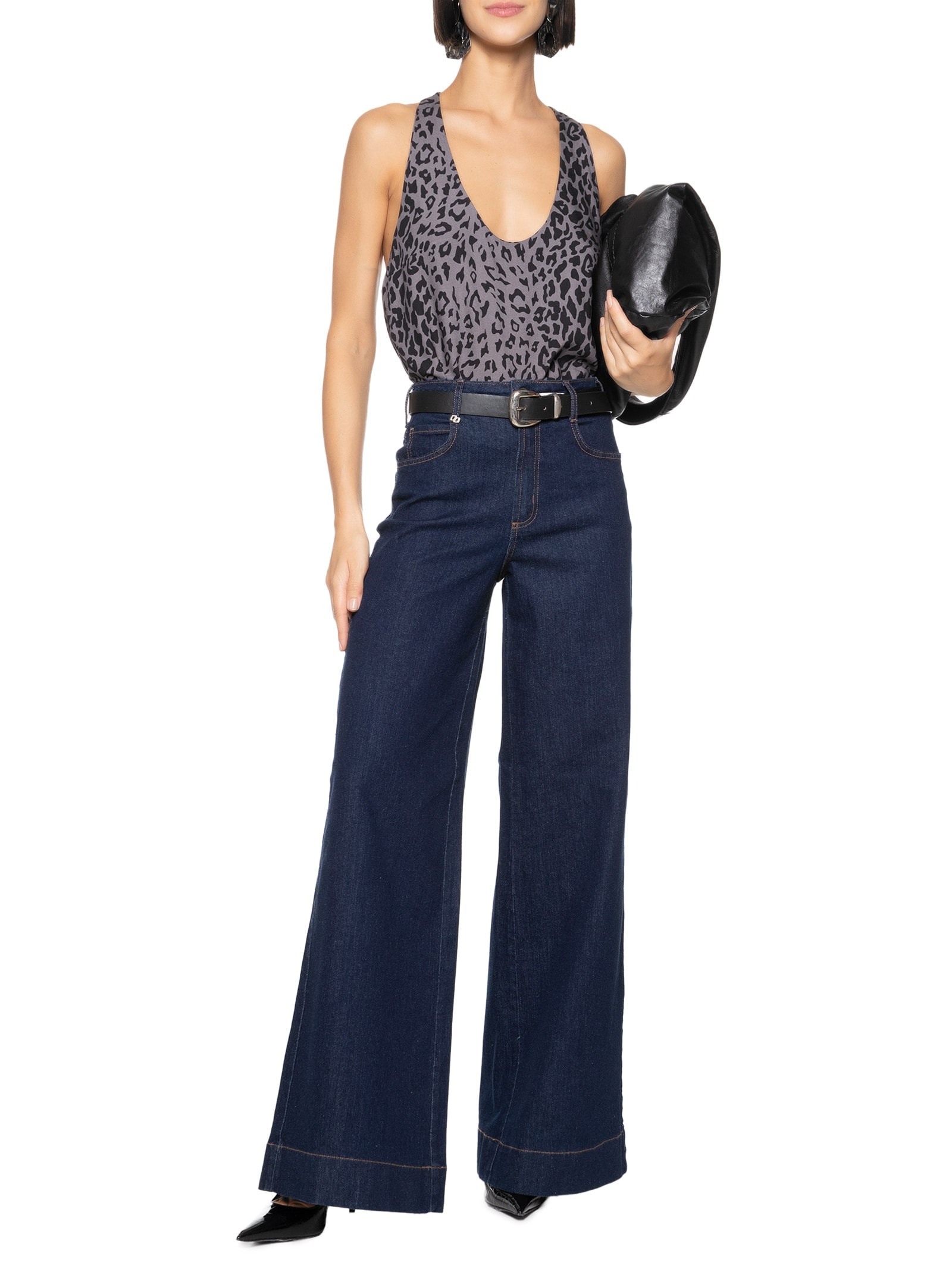 Regata Feminina Estampada Animal Print Colcci