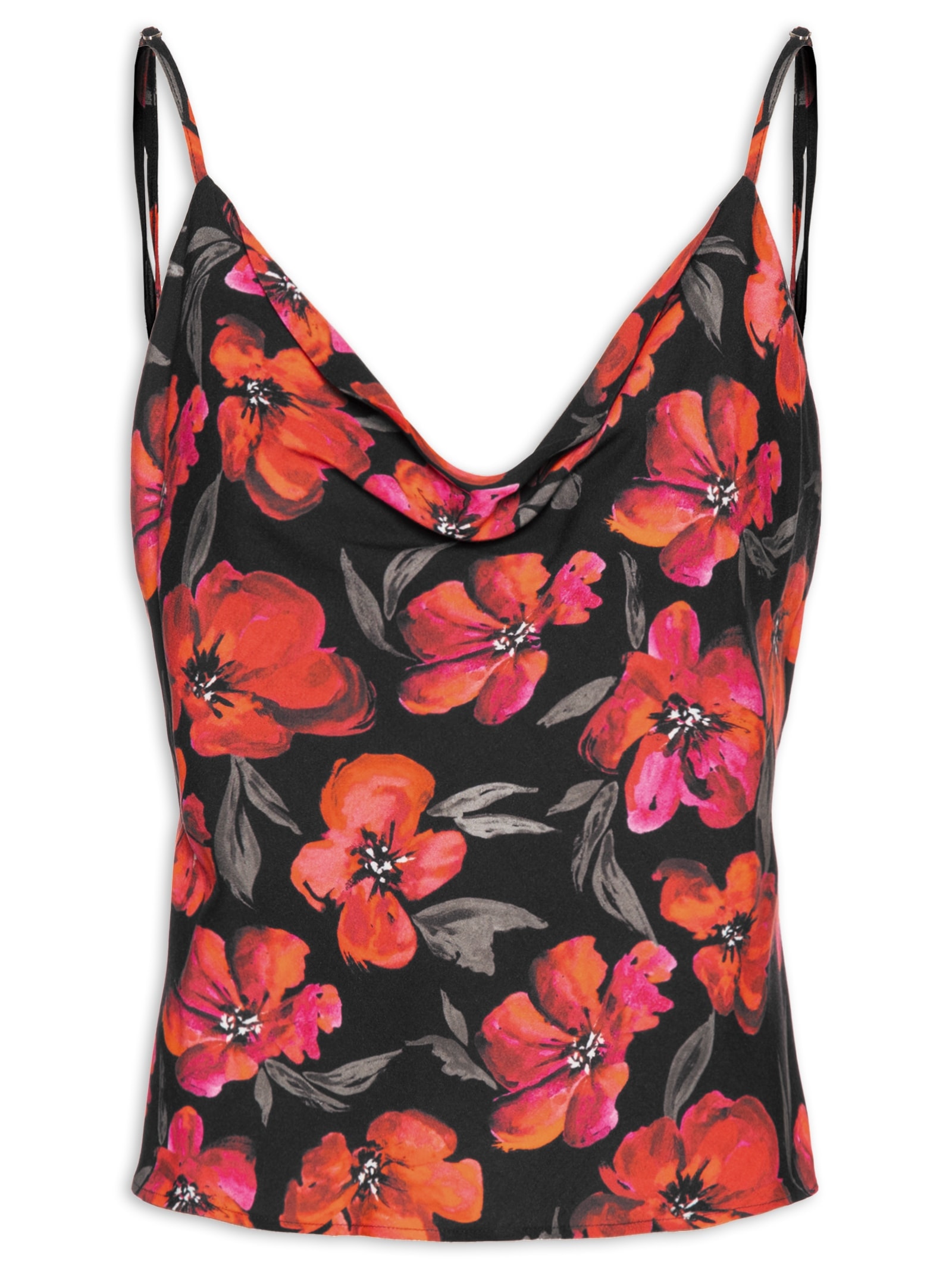 Regata Feminina Estampada Vermelho Colcci