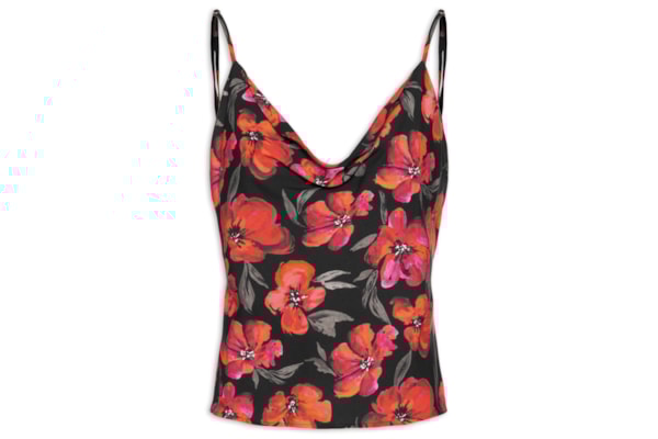 Regata Feminina Estampada - Vermelho