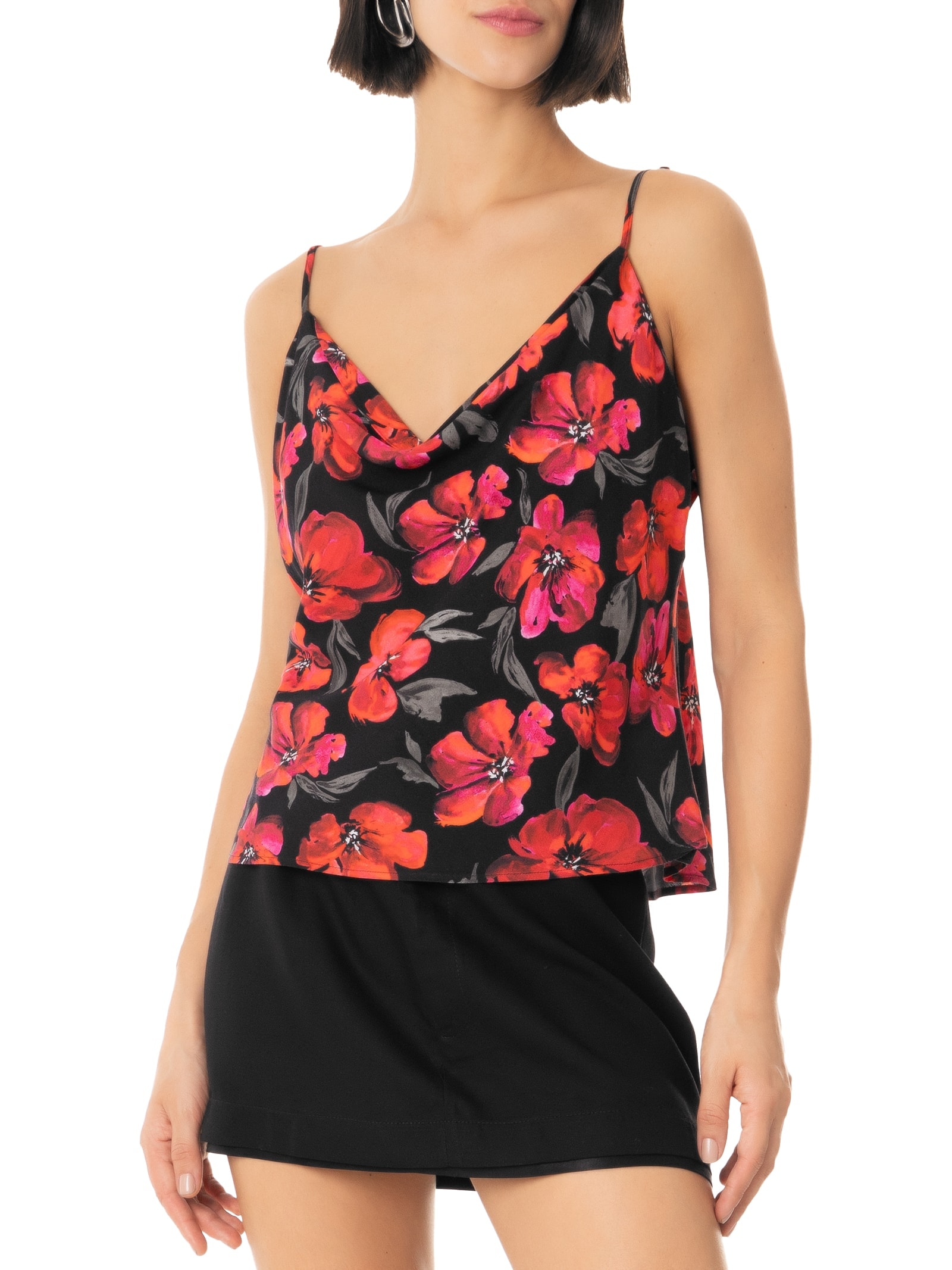 Regata Feminina Estampada Vermelho Colcci