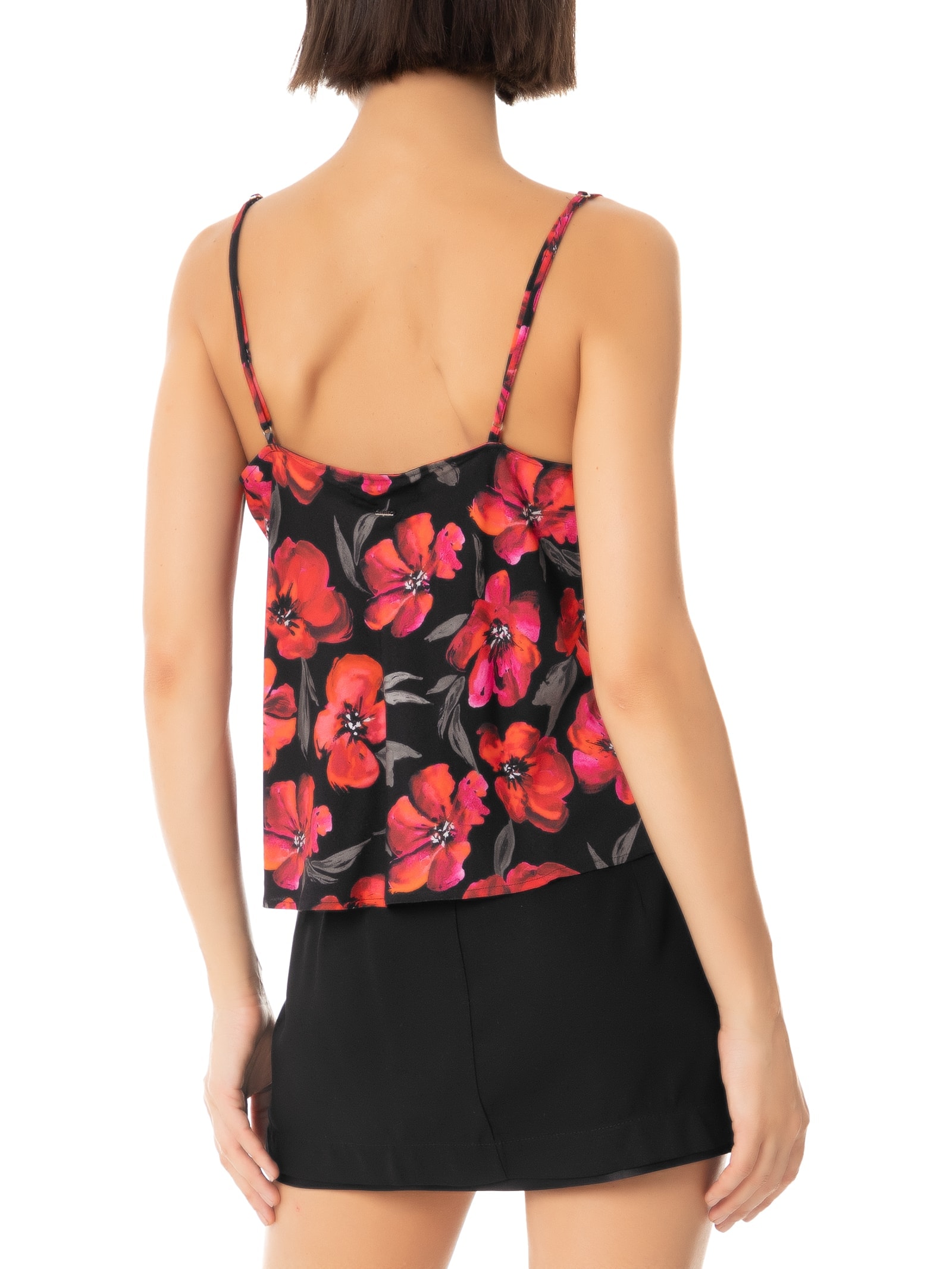 Regata Feminina Estampada Vermelho Colcci