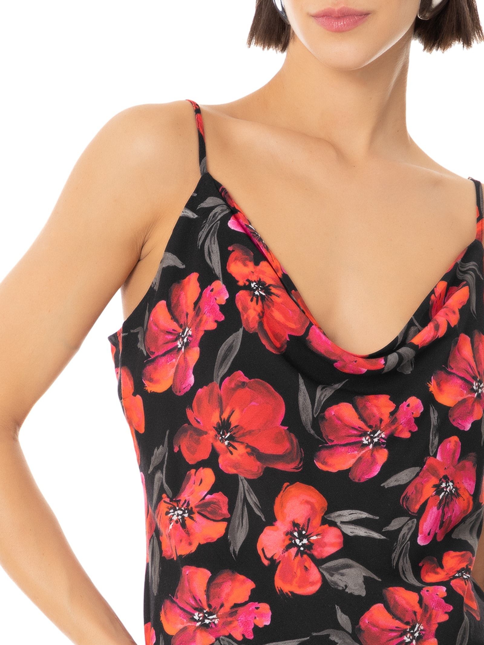 Regata Feminina Estampada Vermelho Colcci