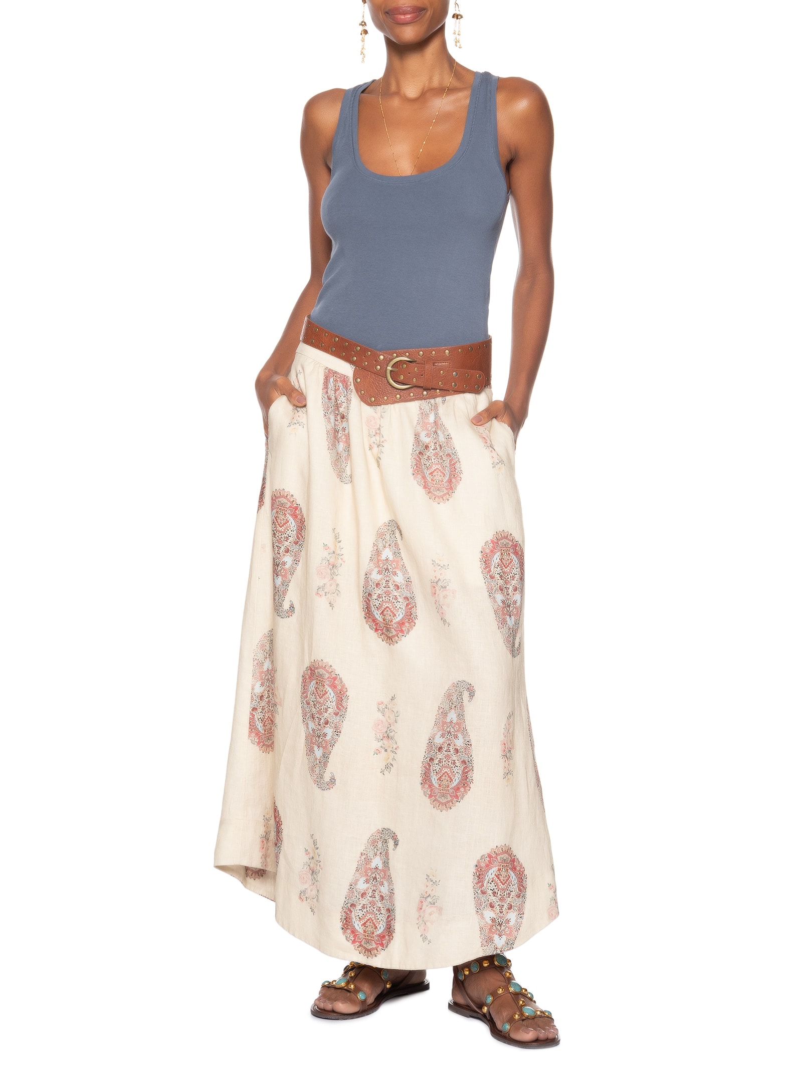 Regata Feminina Estonada Azul Maria Filó