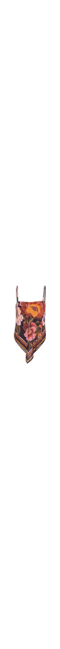 Regata Feminina Floral Cleo - Preto