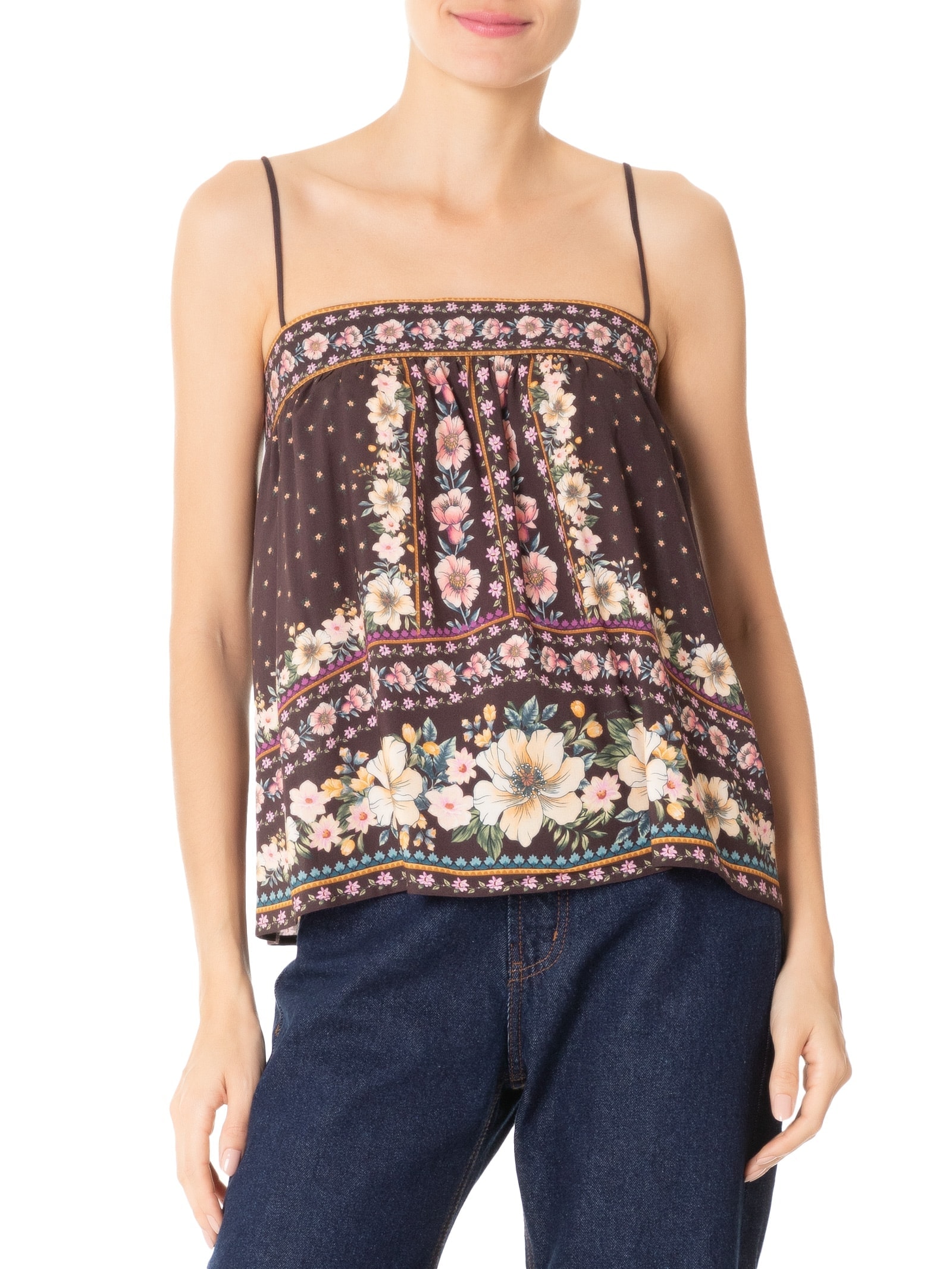 Regata Feminina Florida Marrom Farm