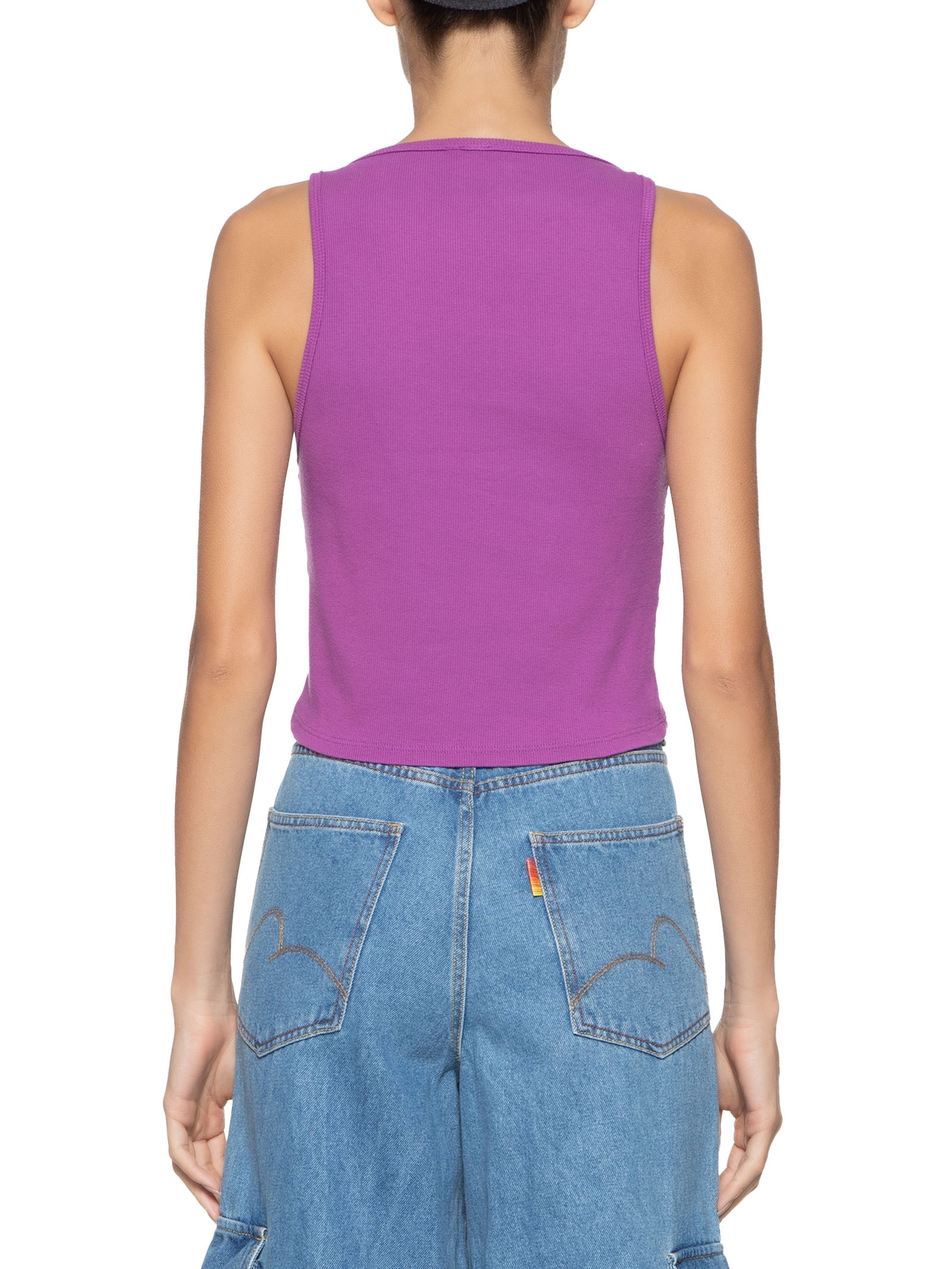 Regata Feminina Franzida Ribana Roxo Farm