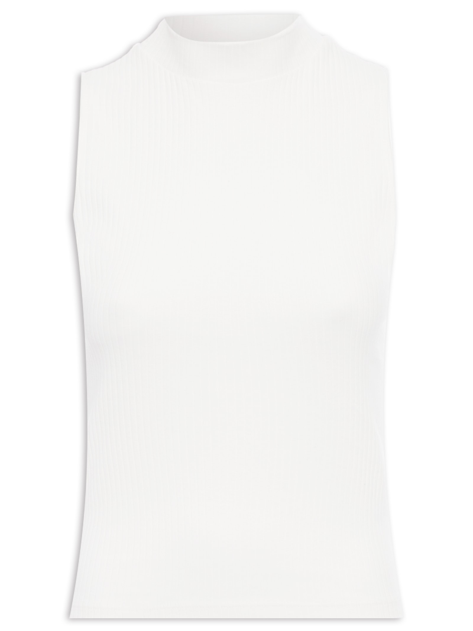 Regata Feminina Gola Alta Off White  Hering