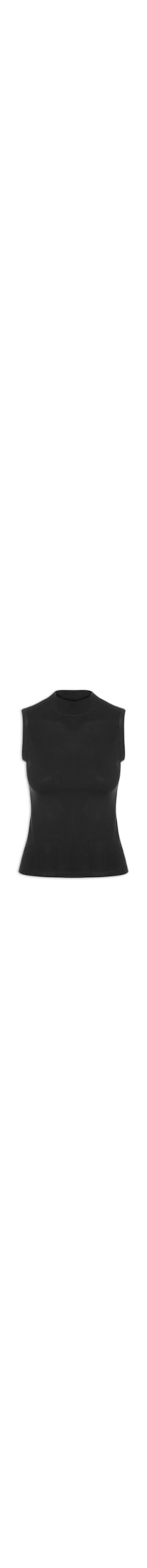 Regata Feminina Gola Alta - Preto