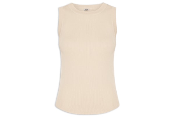 Regata Feminina Gola Redonda Alongada - Off White