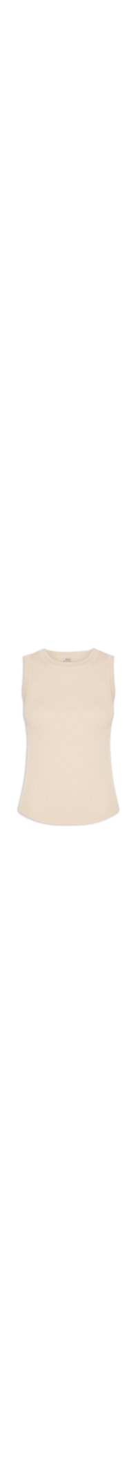 Regata Feminina Gola Redonda Alongada - Off White