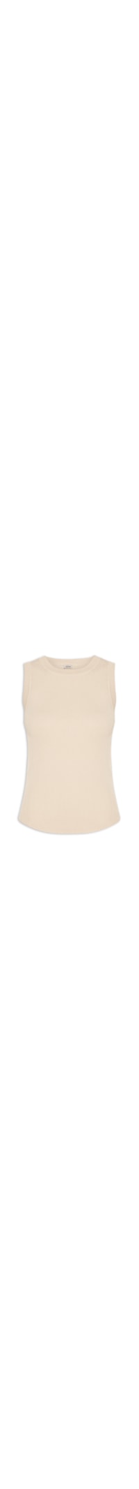 Regata Feminina Gola Redonda Alongada - Off White