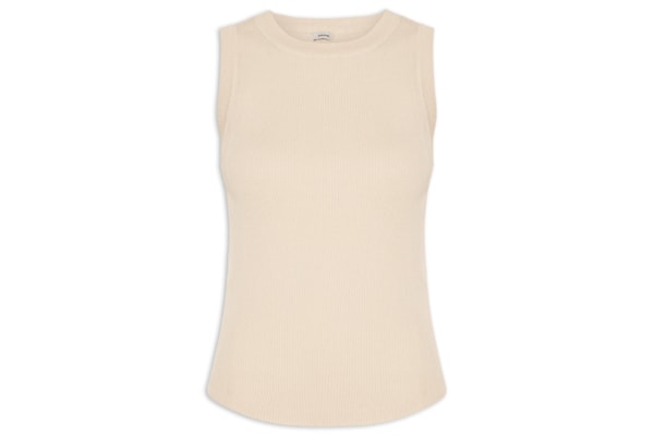 Regata Feminina Gola Redonda Alongada - Off White