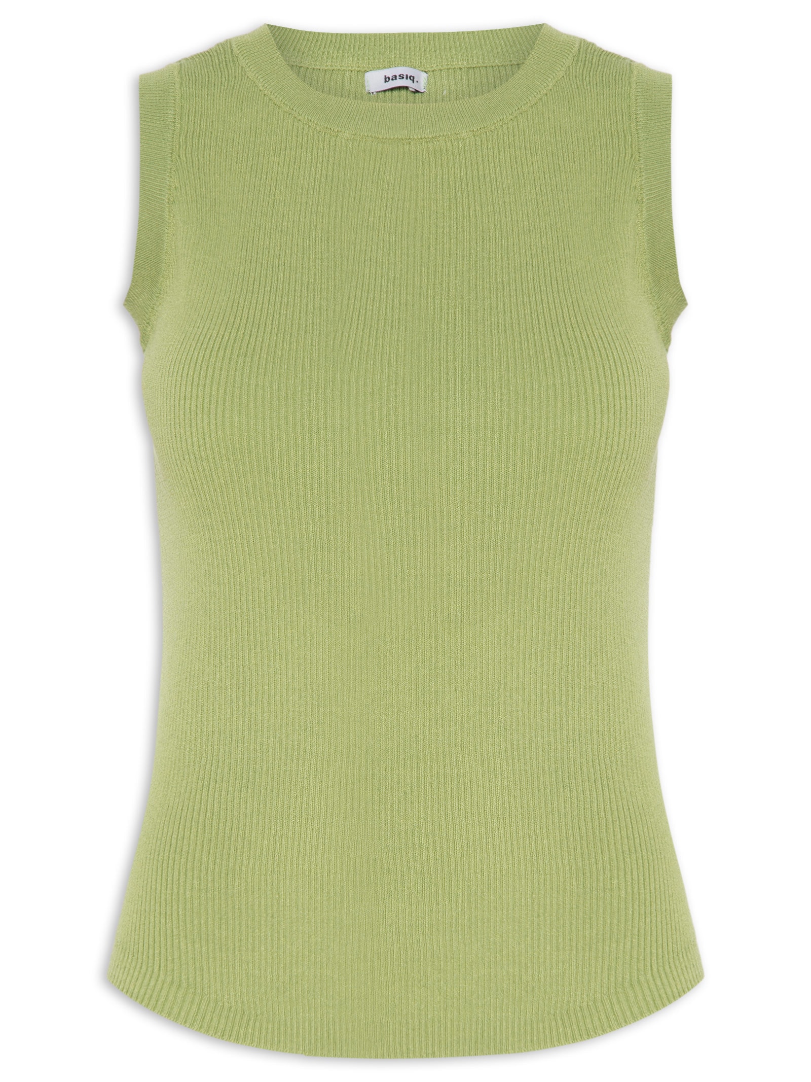 Regata Feminina Gola Redonda Alongada Verde Basiq