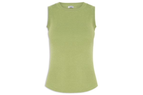Regata Feminina Gola Redonda Alongada - Verde
