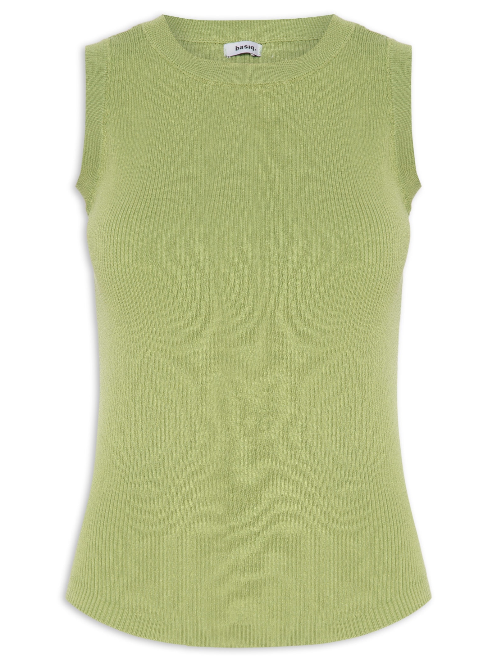 Regata Feminina Gola Redonda Alongada Verde Basiq