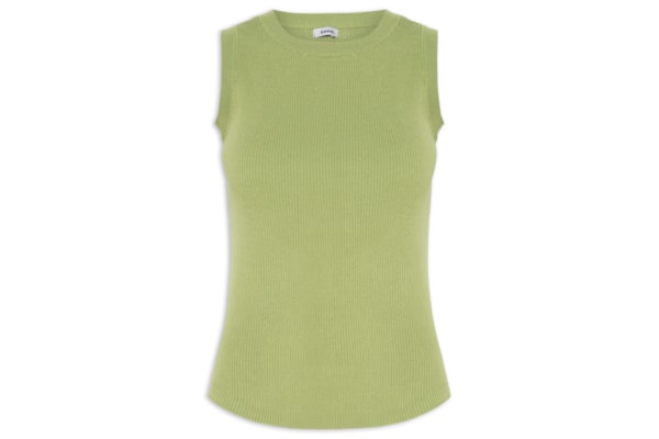 Regata Feminina Gola Redonda Alongada - Verde