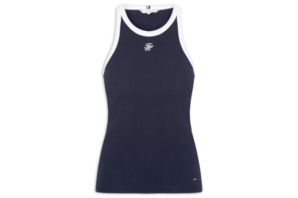 Regata Feminina Heritage Crew Neck Tee - Azul