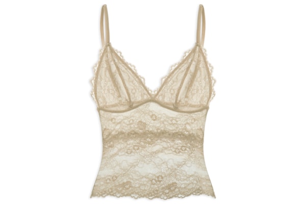 Regata Feminina Intimates Renda - Marrom