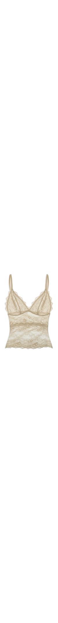 Regata Feminina Intimates Renda - Marrom