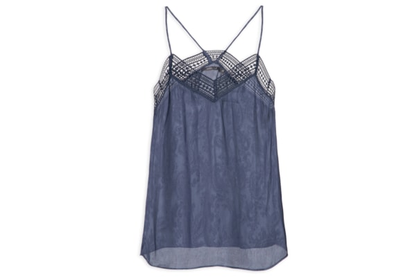 Regata Feminina Jacquard Cachemiere - Azul