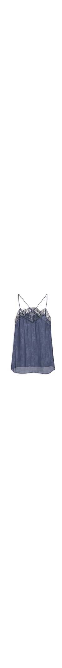 Regata Feminina Jacquard Cachemiere - Azul