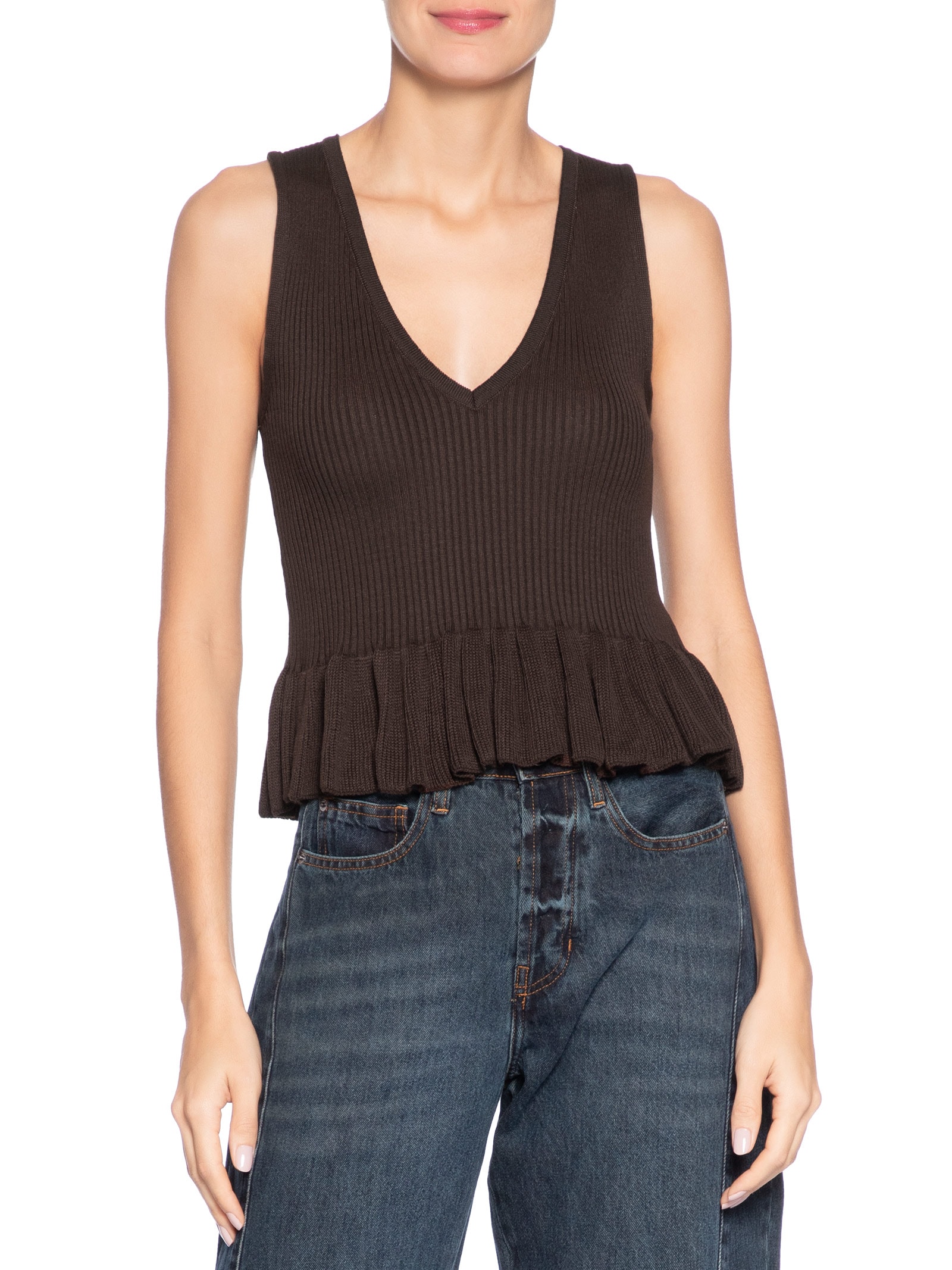 Regata Feminina Jinny Marrom Le Lis