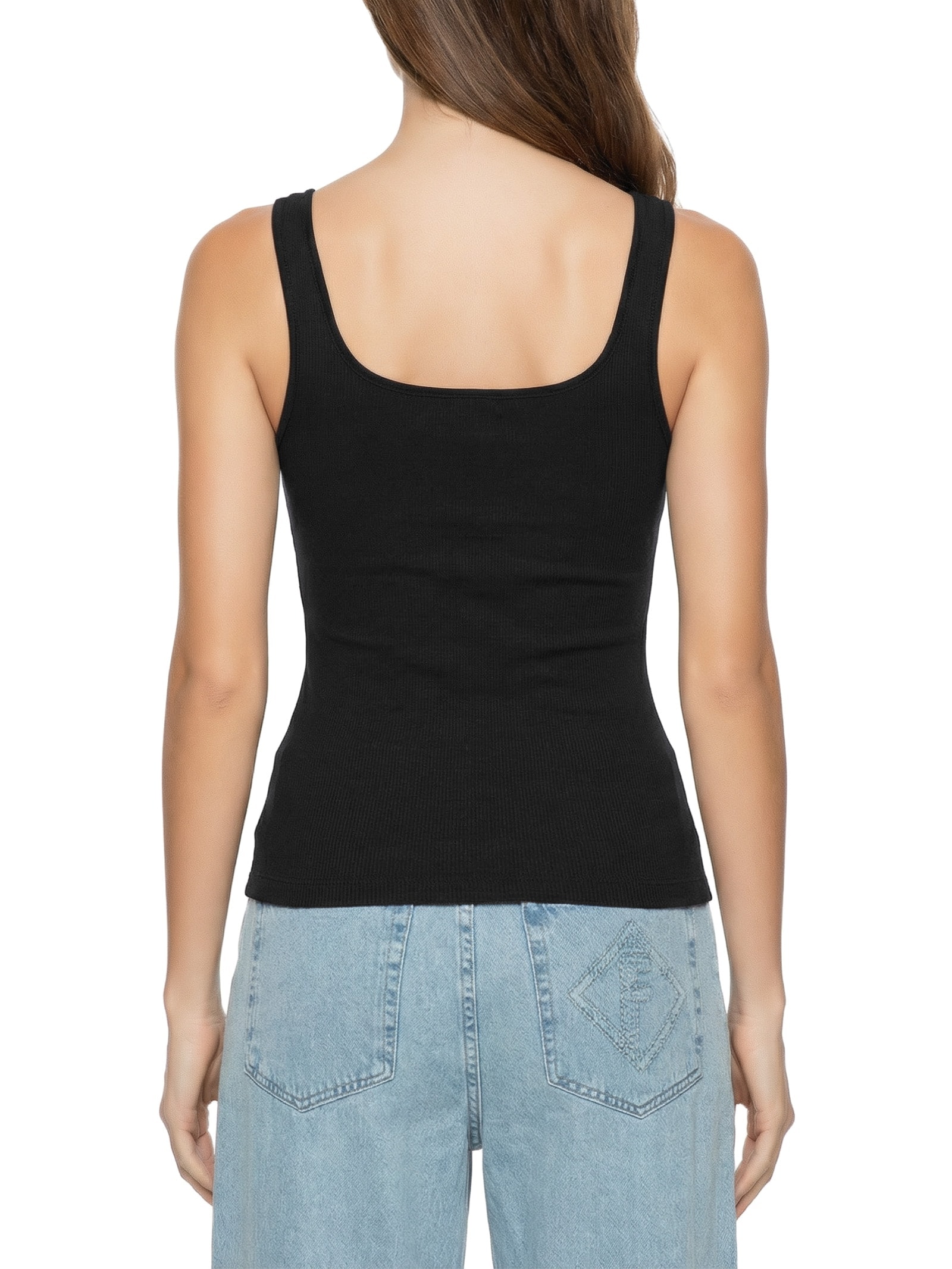 Regata Feminina Justa Canelada Preto My Favorite