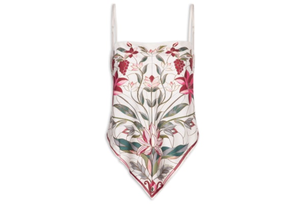 Regata Feminina Lenço Jardim Vitral – Branco