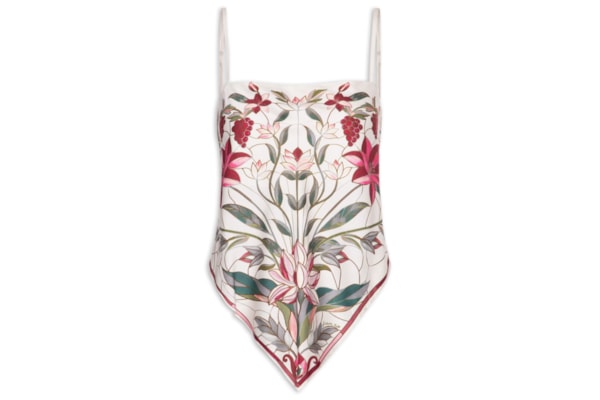 Regata Feminina Lenço Jardim Vitral – Branco