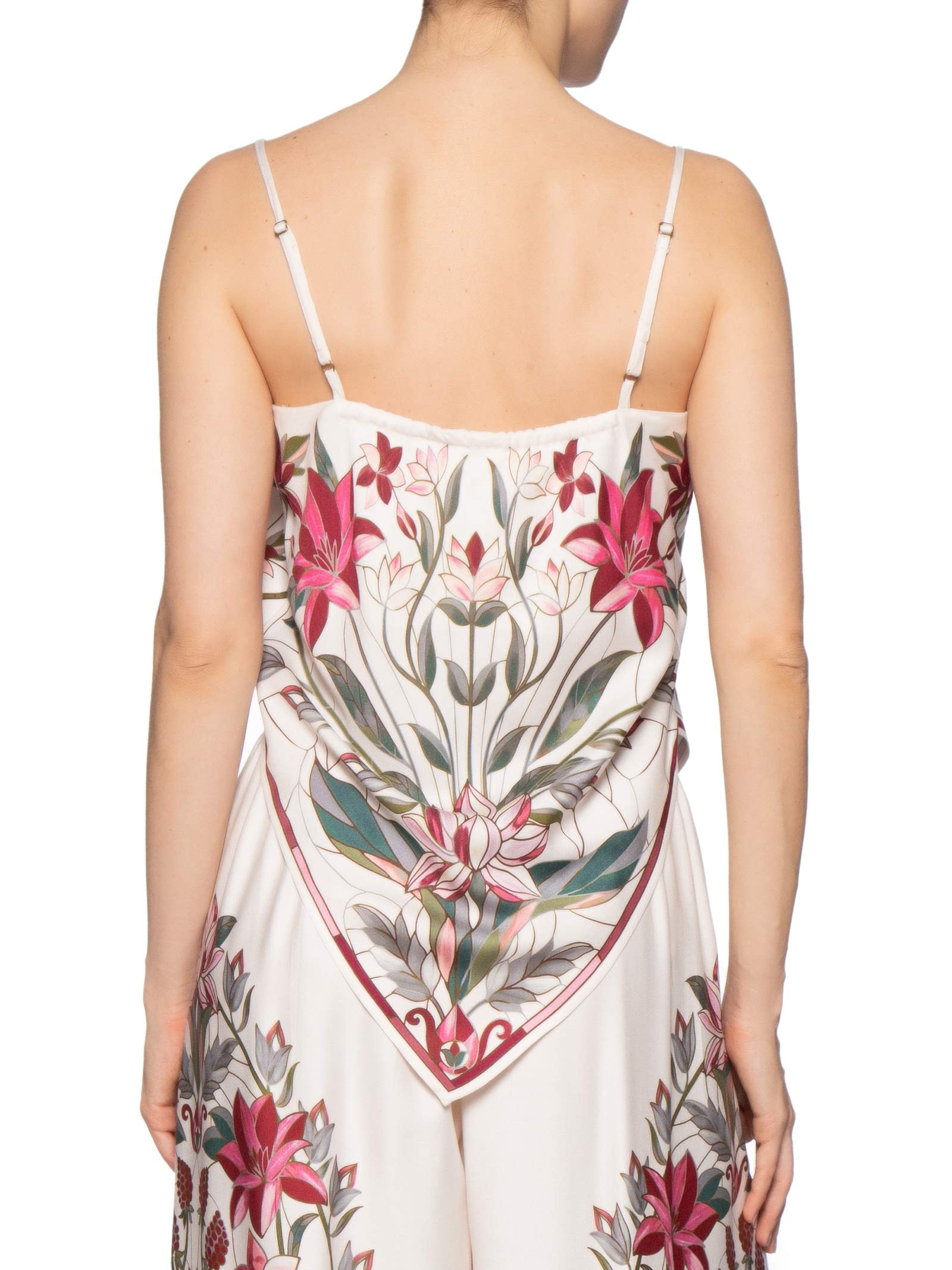 Regata Feminina Lenço Jardim Vitral – Branco Farm