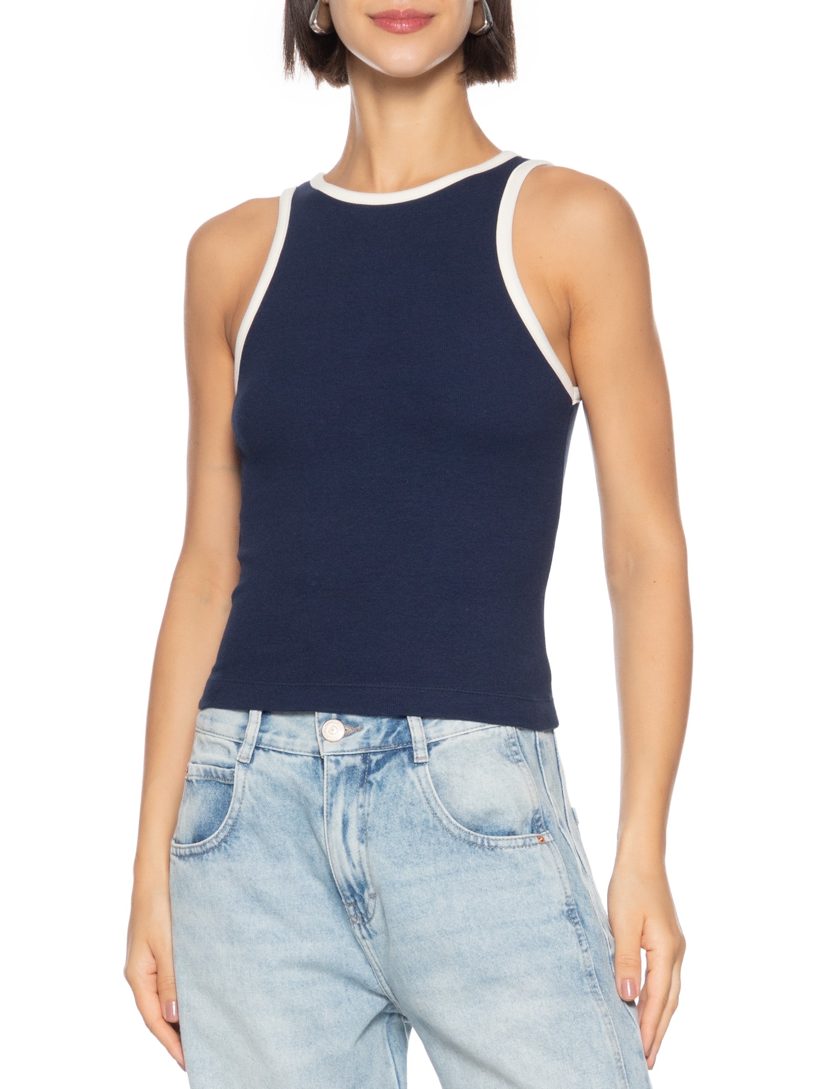 Regata Feminina Lisa Azul Hering