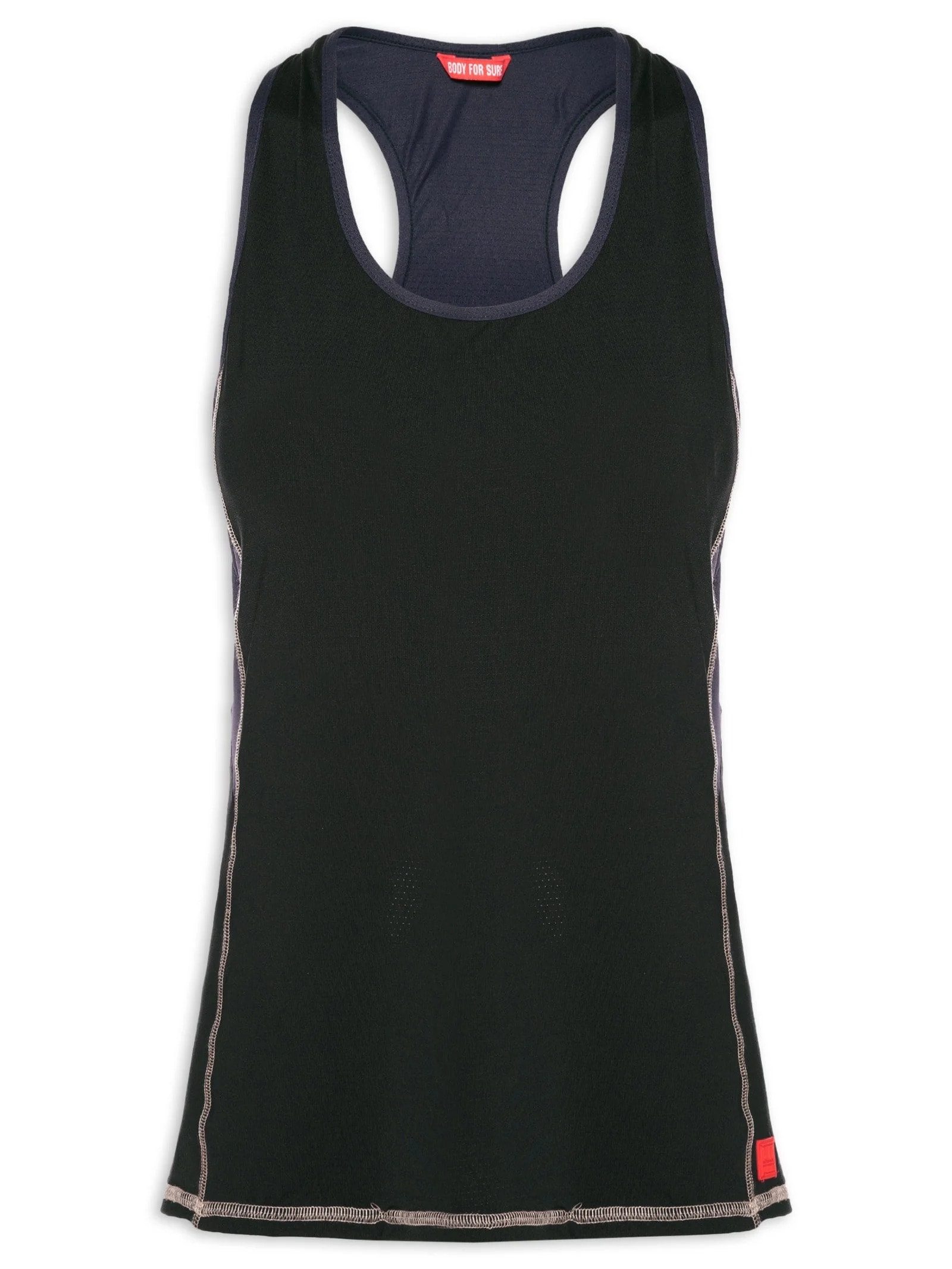 Regata Feminina Lisa Cardio Preto Body For Sure