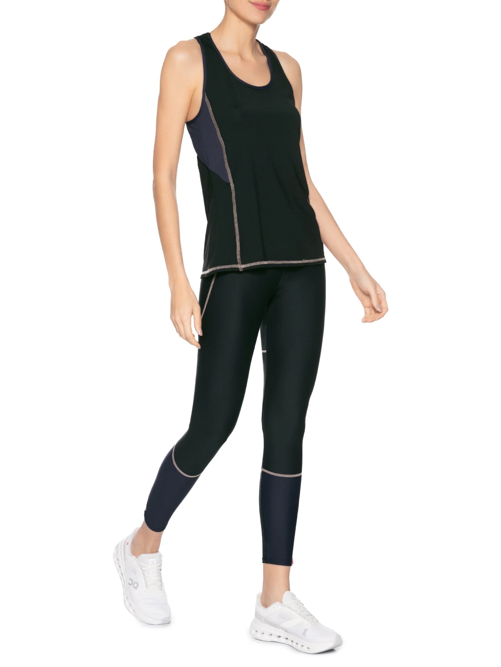Regata Feminina Lisa Cardio Preto Body For Sure