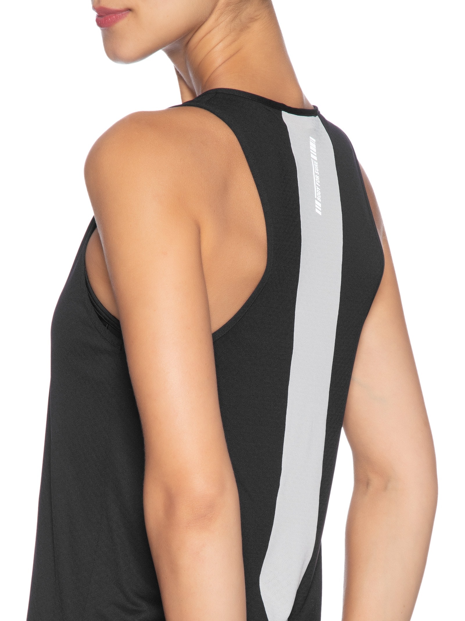 Regata Feminina Lisa Pace Preto Body For Sure