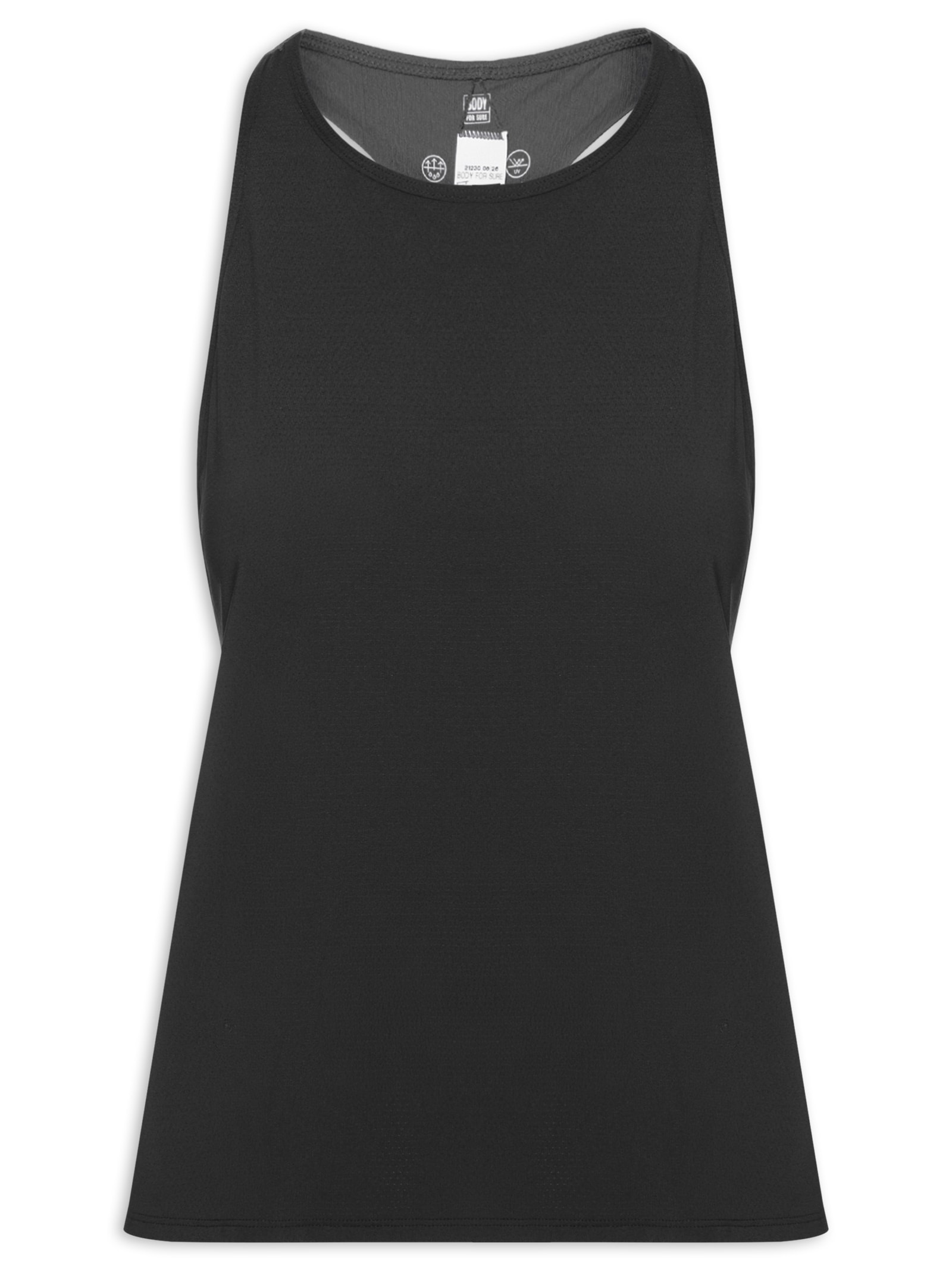 Regata Feminina Lisa True Connection Preto Body For Sure